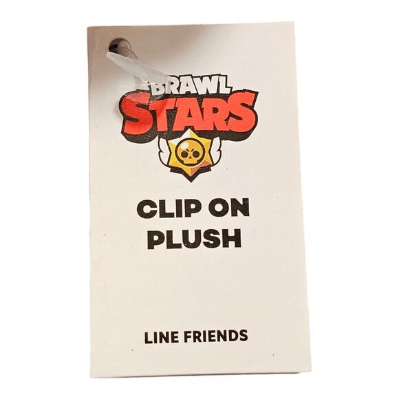 Brawl Stars X Line Friends CROW Clip On Plush Doll Bag Hanger Key Ring Chain NWT - Picture 6 of 6